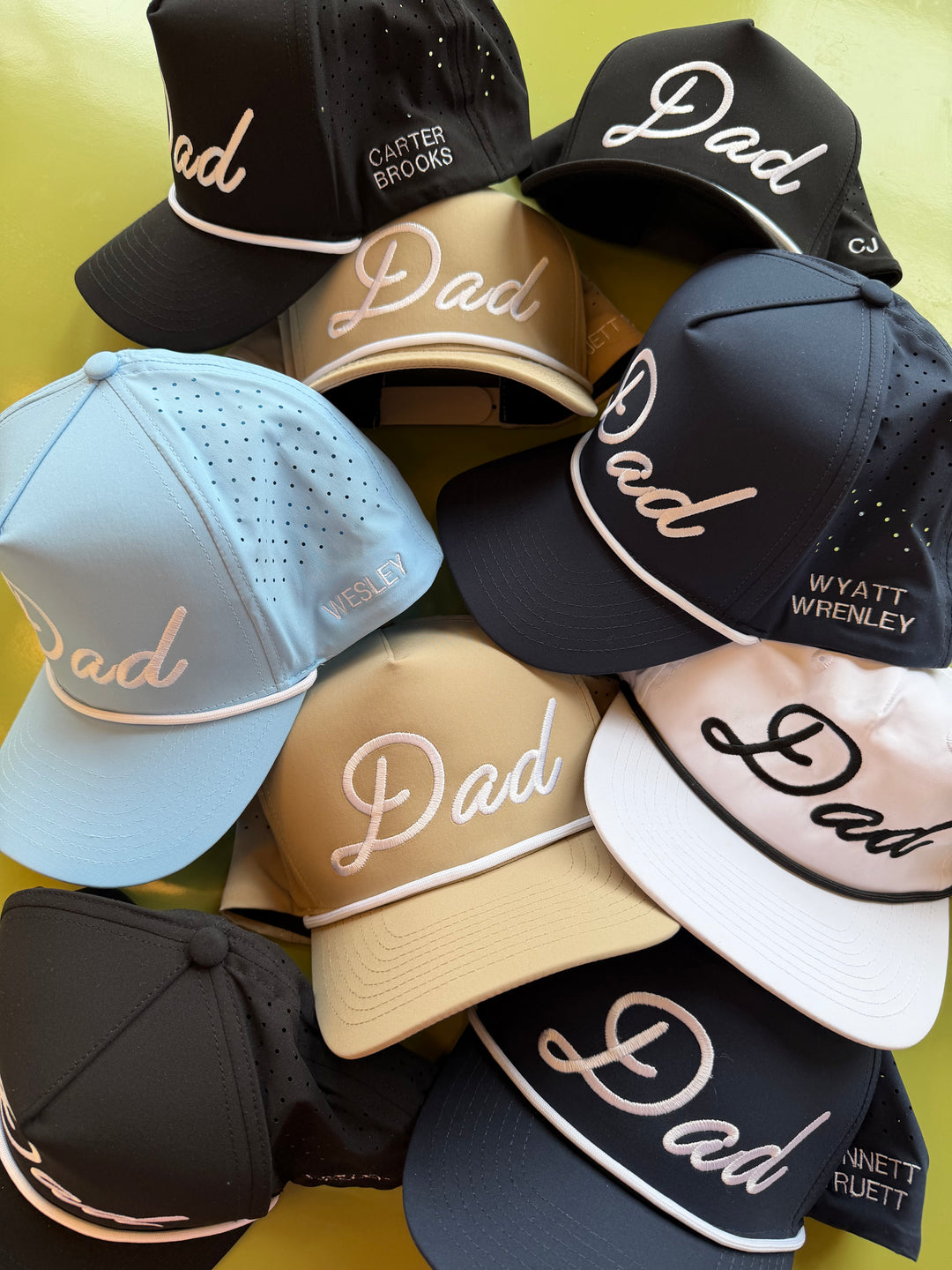Personalized Dad + Papa Performance Trucker Hat