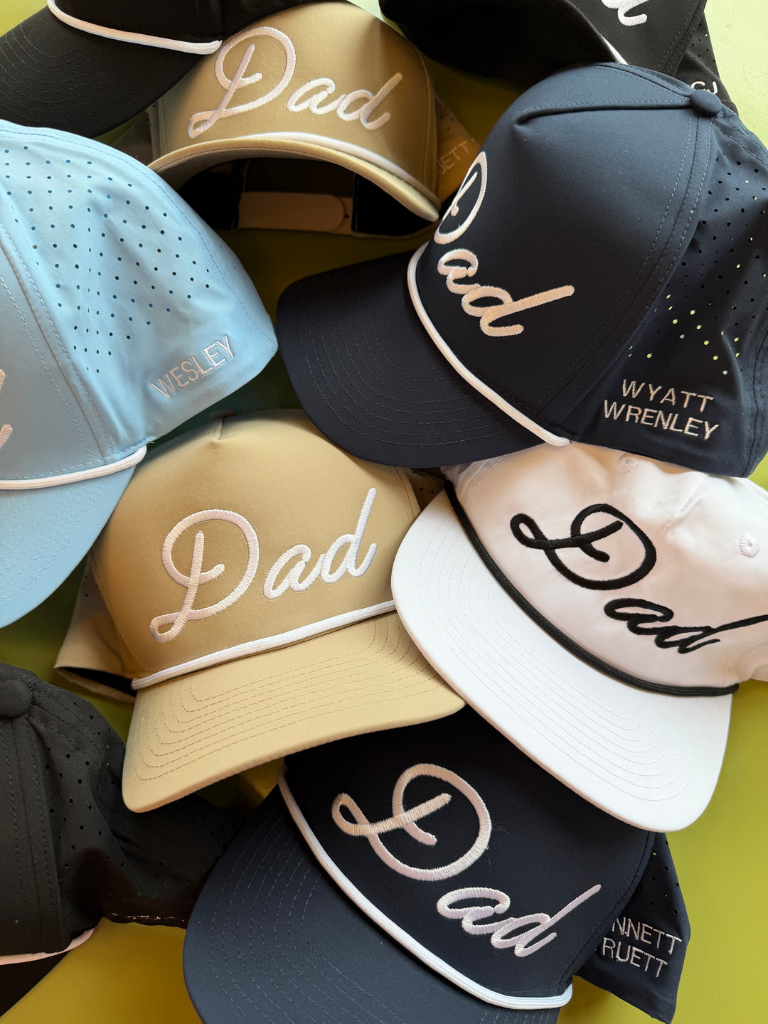 Personalized Dad + Papa Performance Trucker Hat