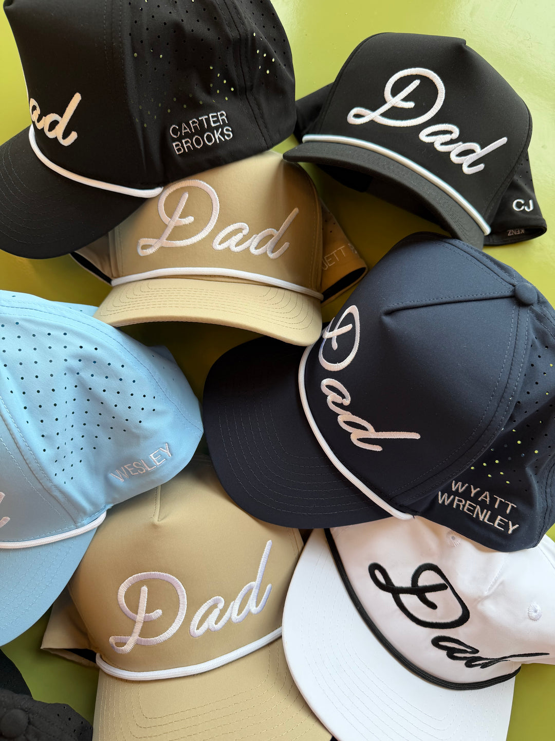 Personalized Dad + Papa Performance Trucker Hat