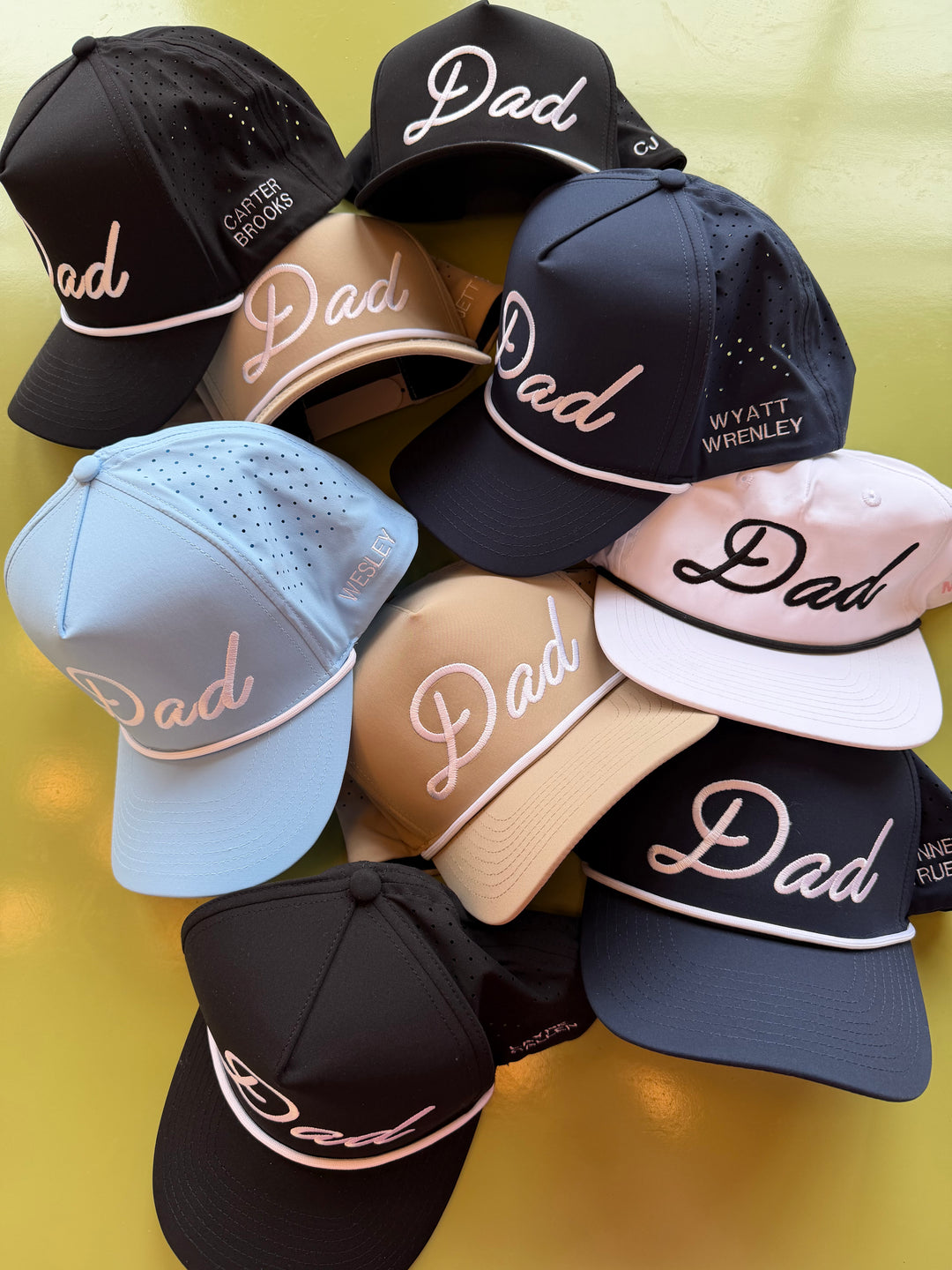 Personalized Dad + Papa Performance Trucker Hat