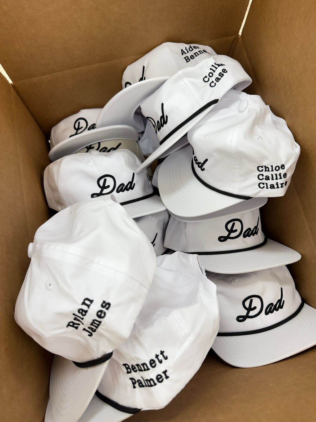 Personalized Dad + Papa Performance Trucker Hat