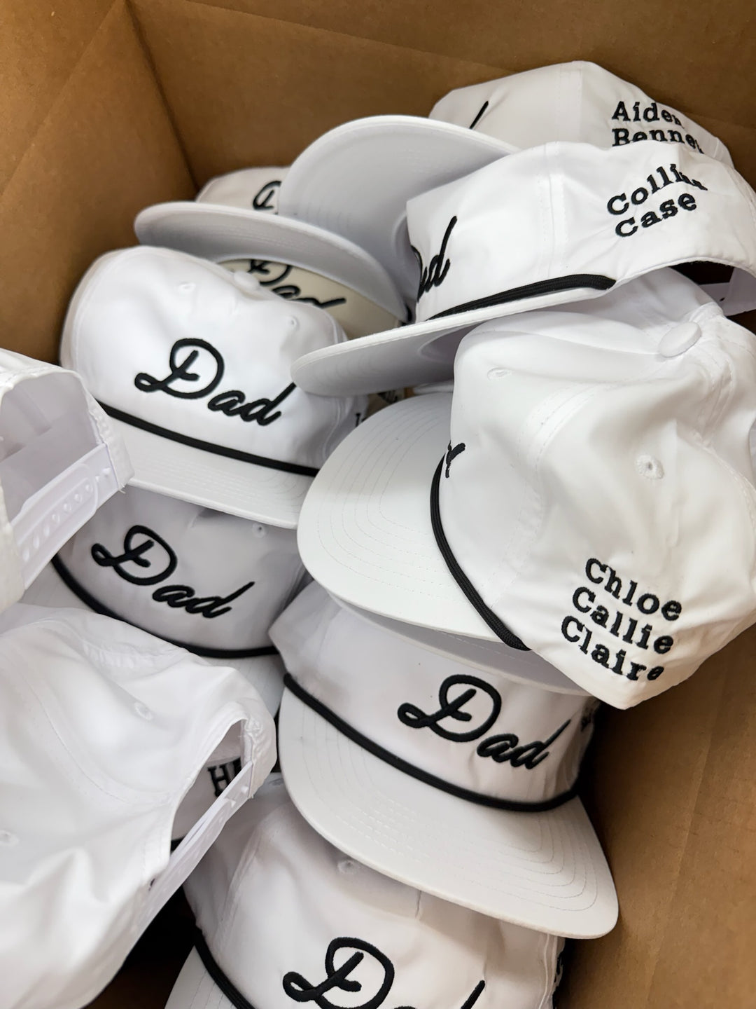 Personalized Dad + Papa Performance Trucker Hat