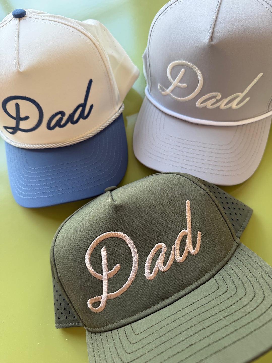 Personalized Dad + Papa Performance Trucker Hat