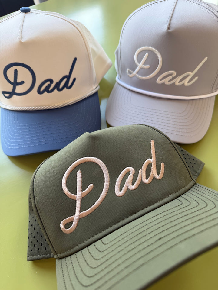 Personalized Dad + Papa Performance Trucker Hat