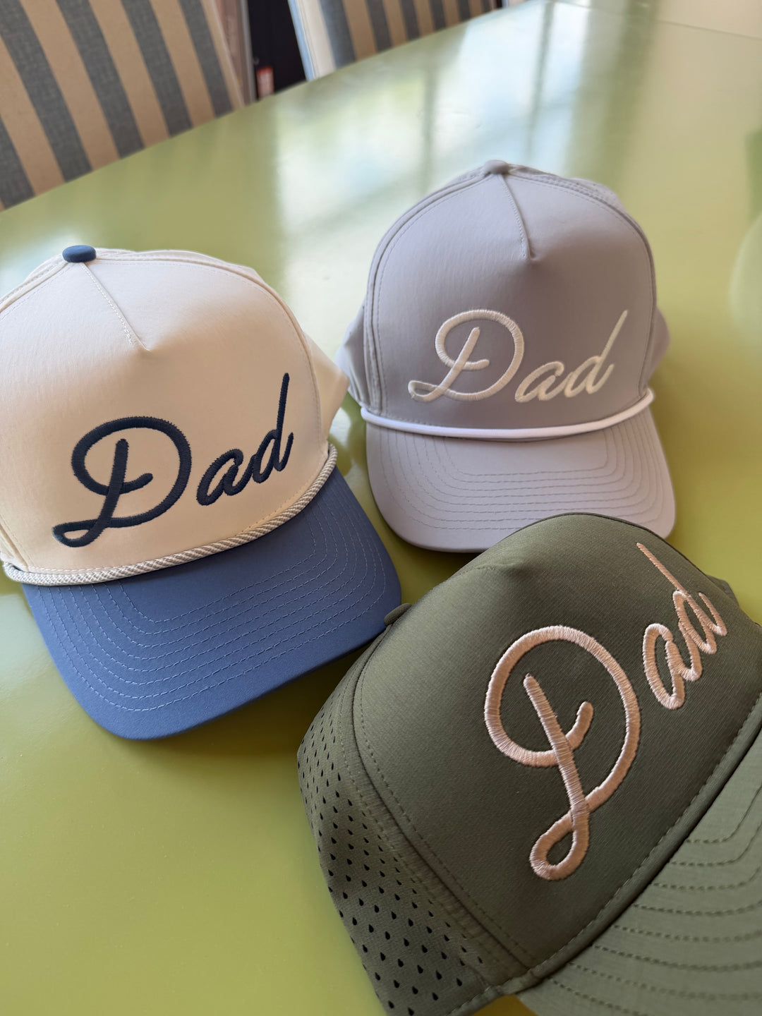 Personalized Dad + Papa Performance Trucker Hat