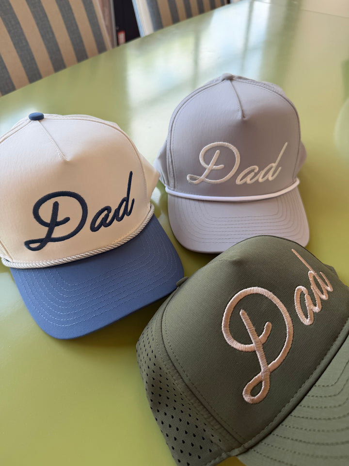 Personalized Dad + Papa Performance Trucker Hat