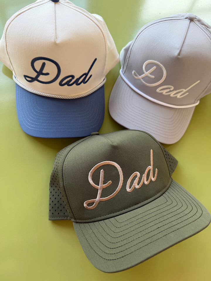 Personalized Dad + Papa Performance Trucker Hat