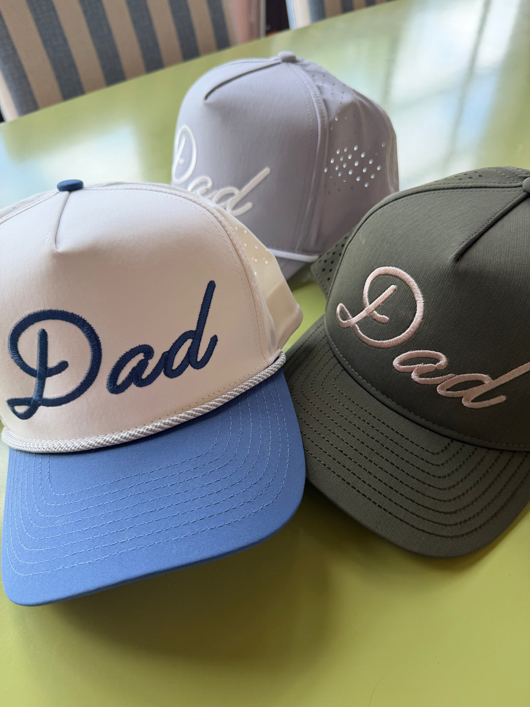 Personalized Dad + Papa Performance Trucker Hat