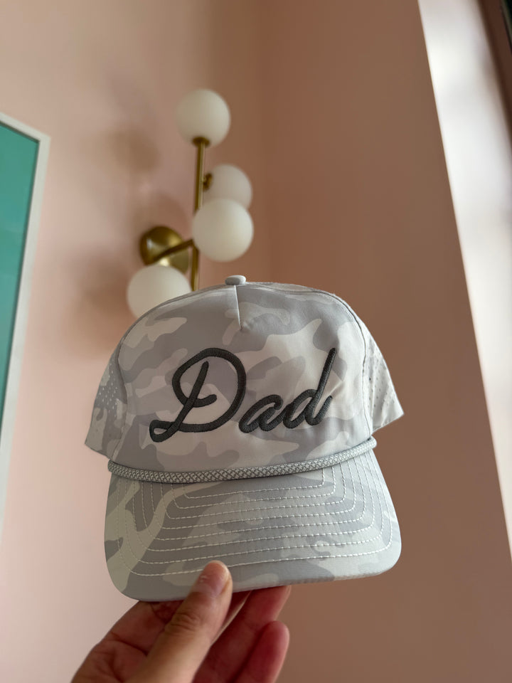Personalized Dad + Papa Performance Trucker Hat