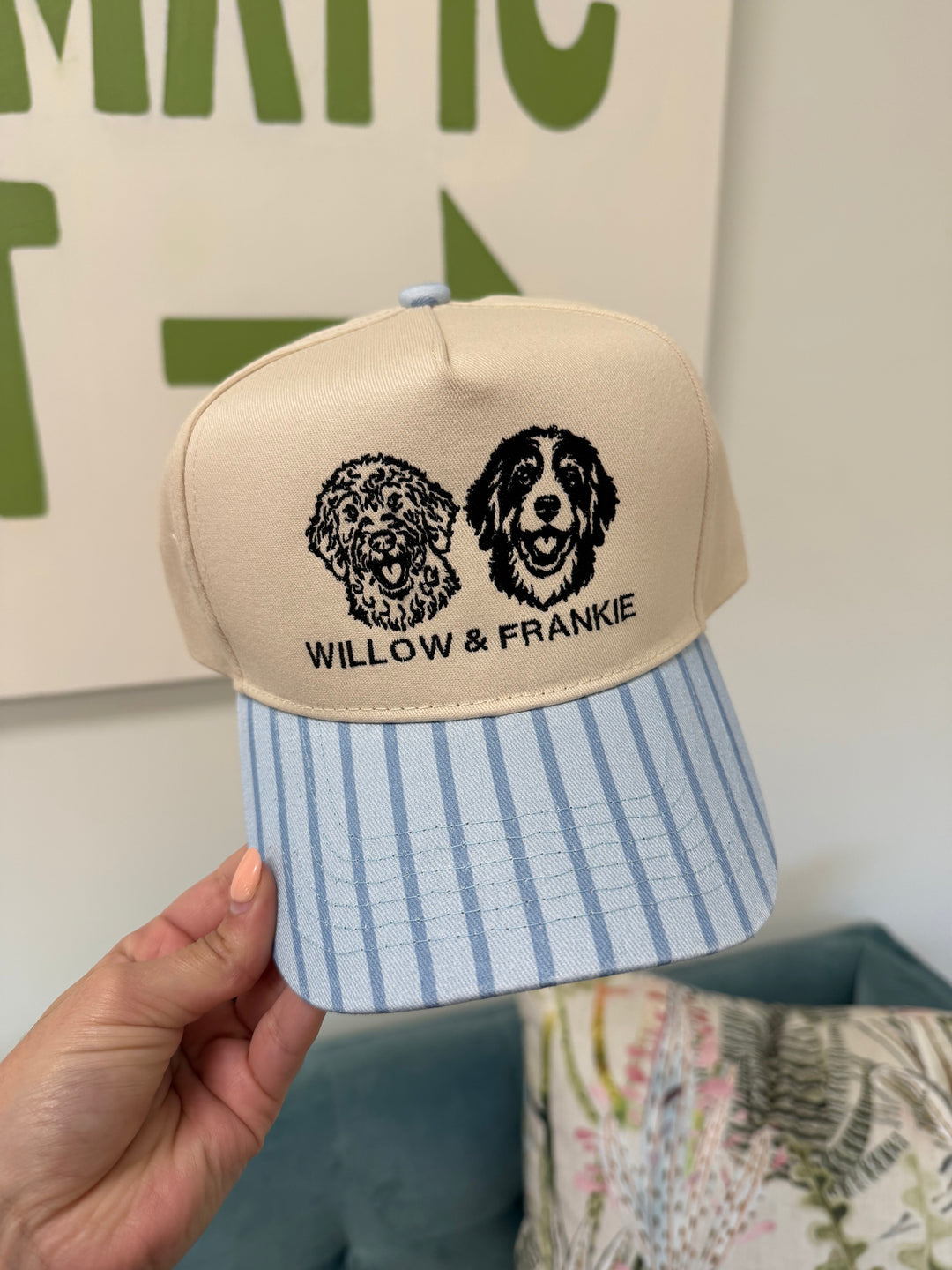 Custom Embroidered Dog Trucker Hat
