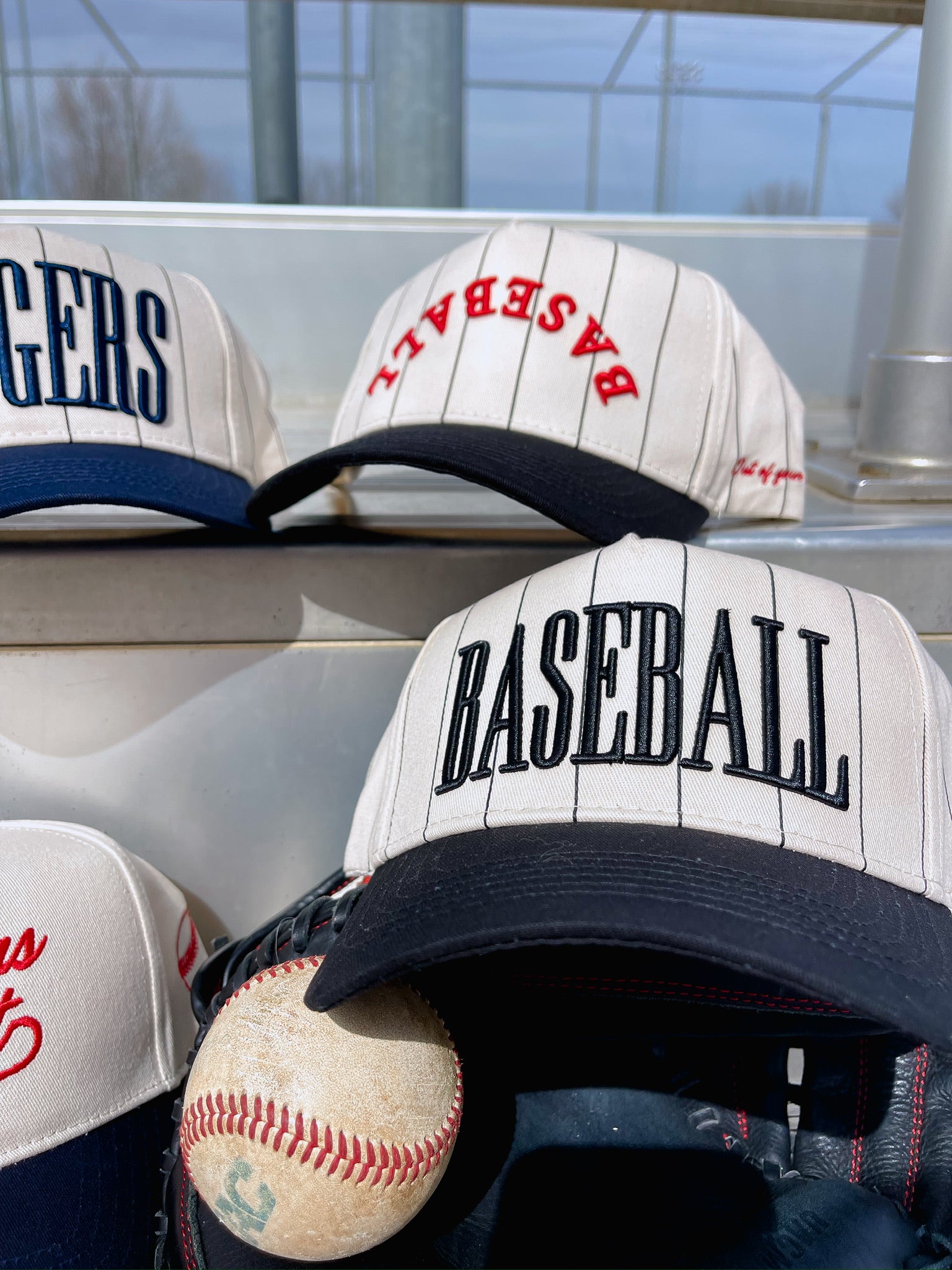 Baseball Black Stripe Vintage Trucker Hat – KenzKustomz