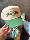 Let the Good Times Roll - Green Vintage Trucker Hat