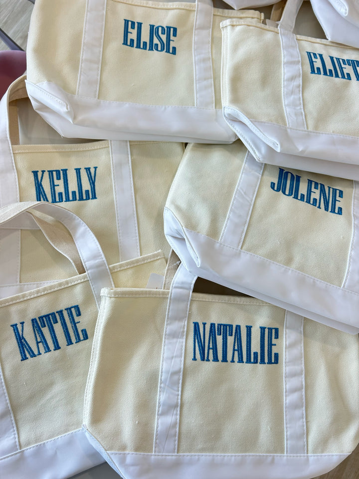Mini Canvas Tote - Embroidered