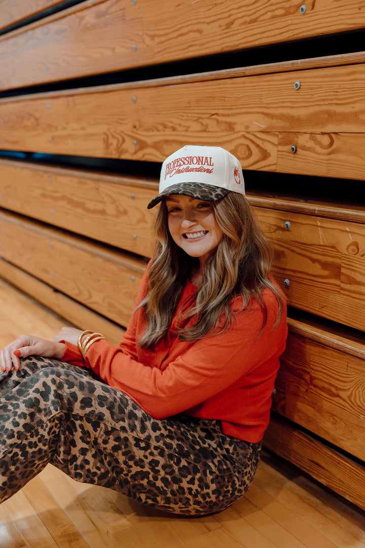 Professional Repeater of Instructions - Leopard Vintage Hat