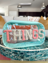 Things - Clear Medium Mint Bag w/ Pink+Nude Patches