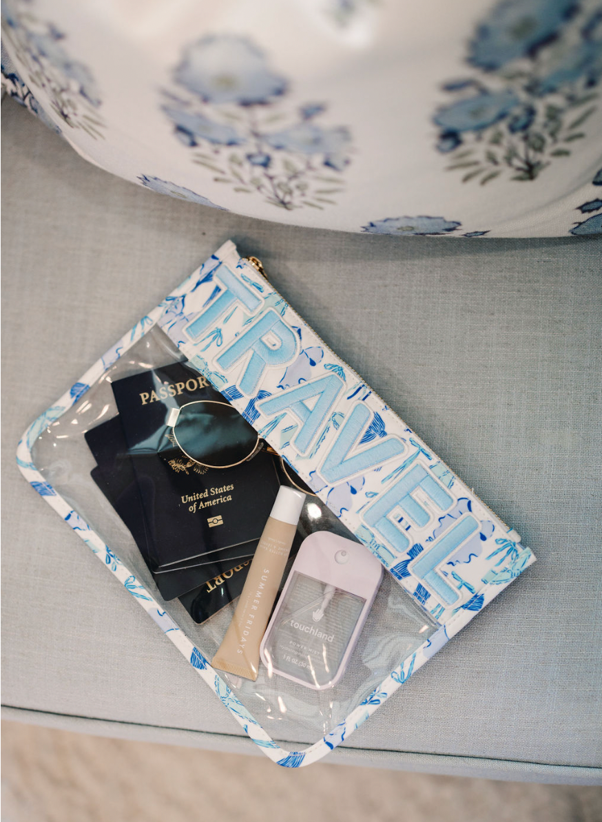 Travel Blue Bow Clear Pouch - Thumbnail 4