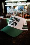 Feeling Lucky - Green Vintage Trucker Hat