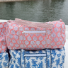 Quilted Block-Print Duffel Bag
