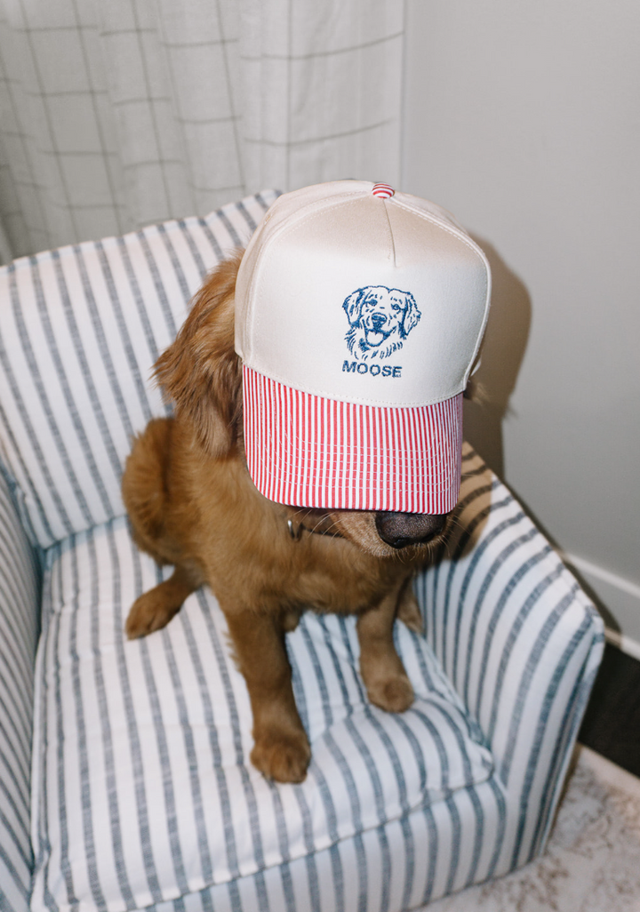 Custom Embroidered Dog Trucker Hat