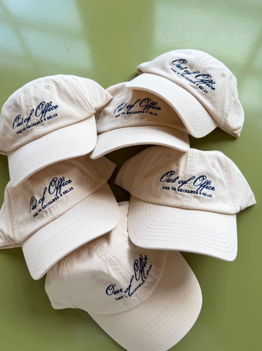 Out Of Office - Cream Dad Cap