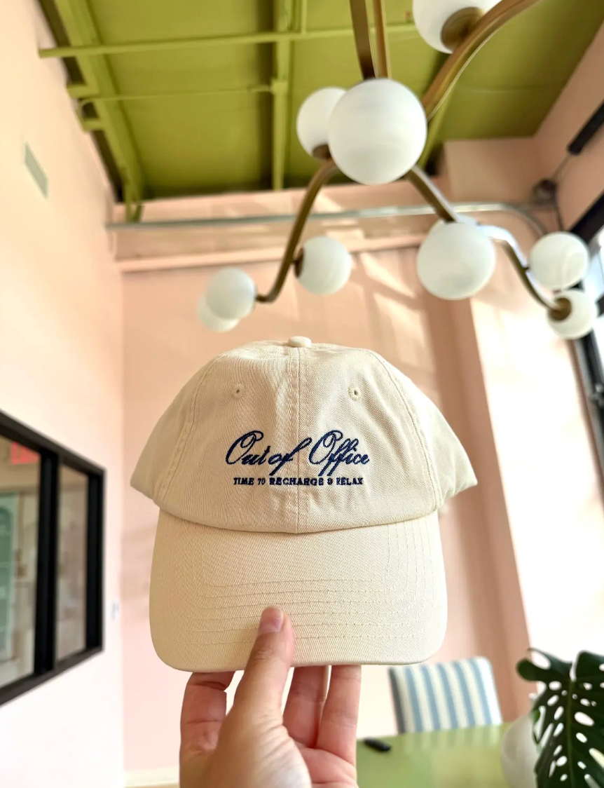 Out Of Office - Cream Dad Cap