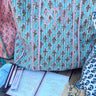 Quilted Block-Print Tote Bag