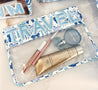 Travel - Blue Bow Clear Pouch