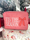 Tis The Season - Red Stripes XL Nylon Bag