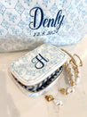 Pink + Blue Toile - Custom Jewelry Case