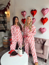 Hearts + Bows Pink Pajama Set