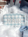 Hair - Blue Plaid Large Bag