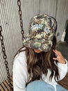 Cowboy Hat Vintage Trucker Hat - Camo