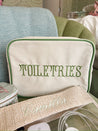 Toiletries - Green Canvas XL Bag