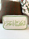 Falalalalala - Green Canvas Large Bag