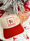 Drinks On Me - Red Vintage Hat