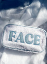 Face - Sherpa + Denim Large Makeup Bag