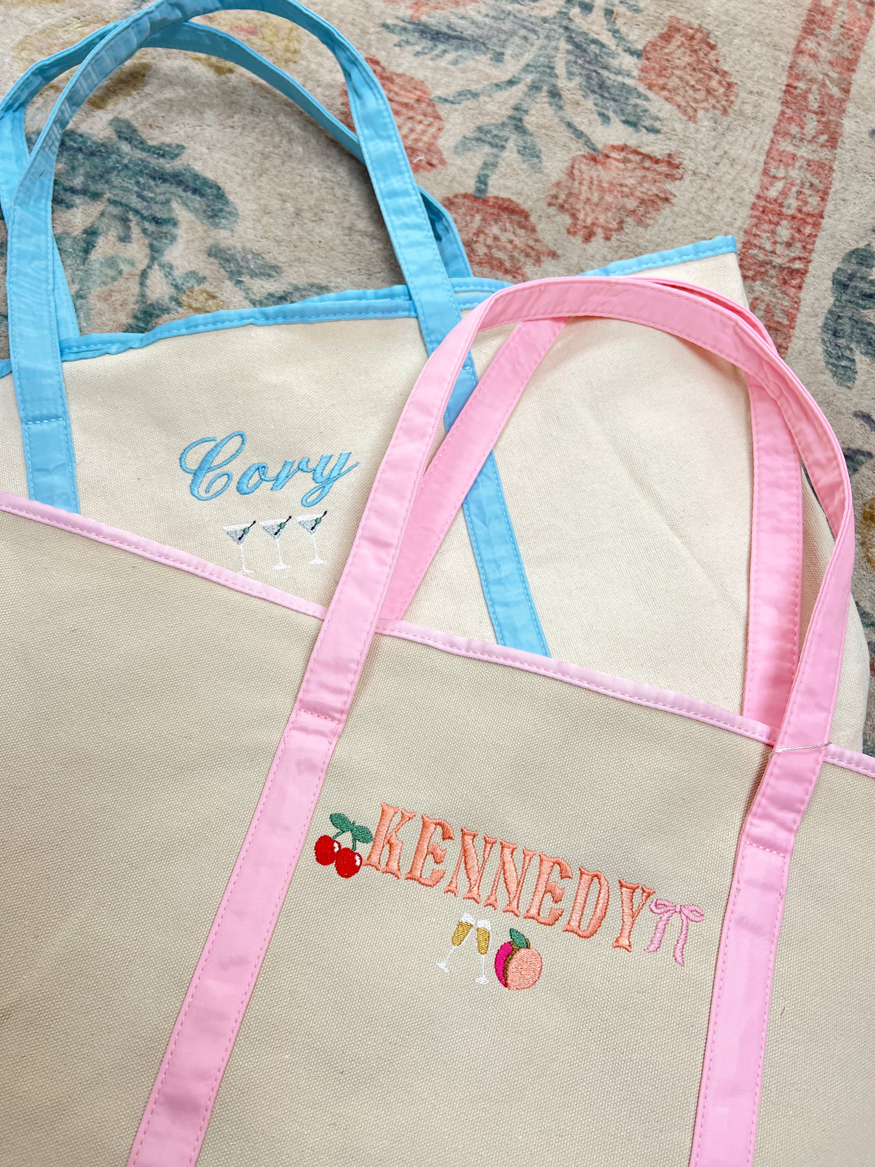 Canvas Tote - Embroidered – KenzKustomz