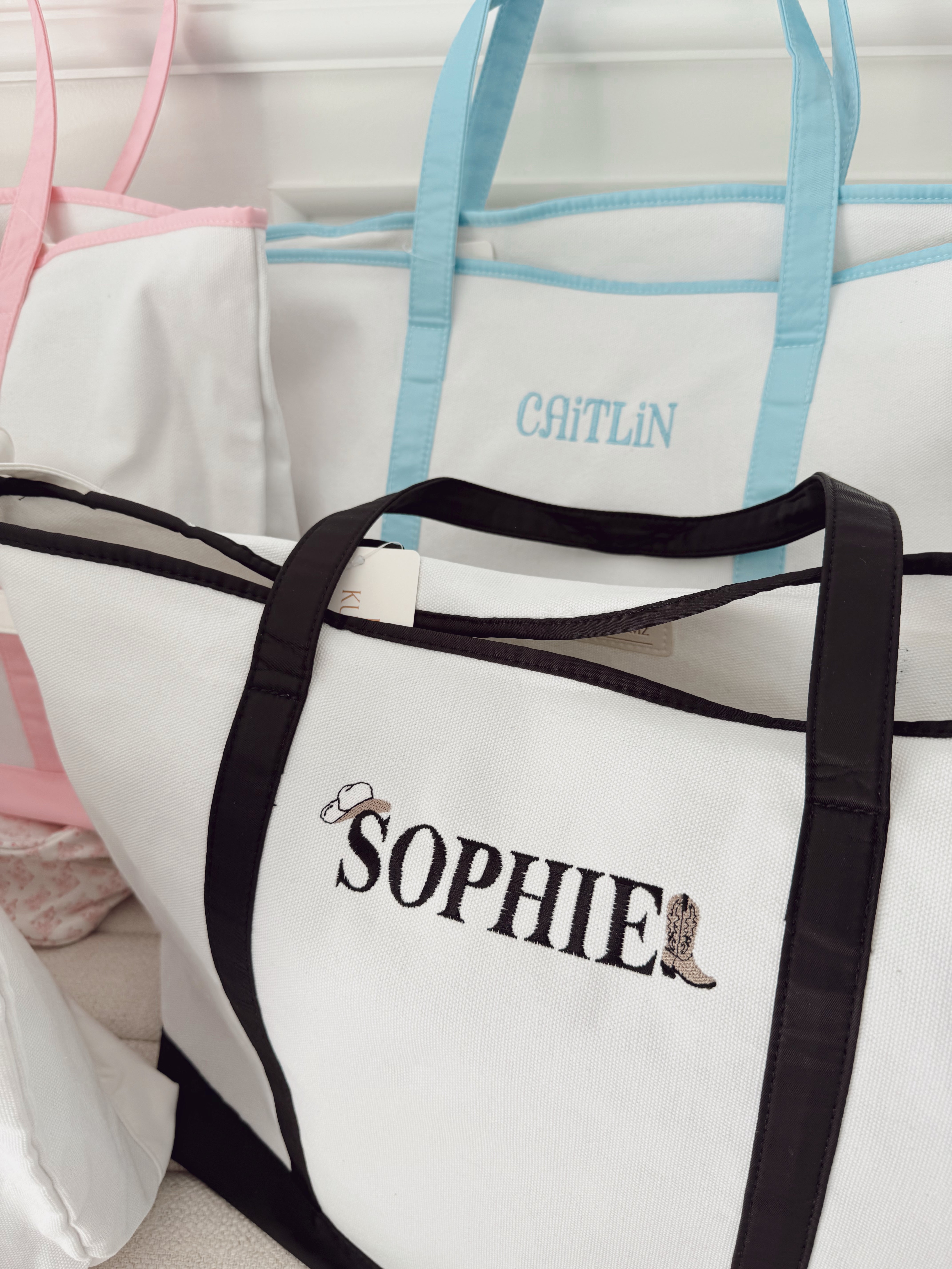 Canvas Tote - Embroidered - Thumbnail 3