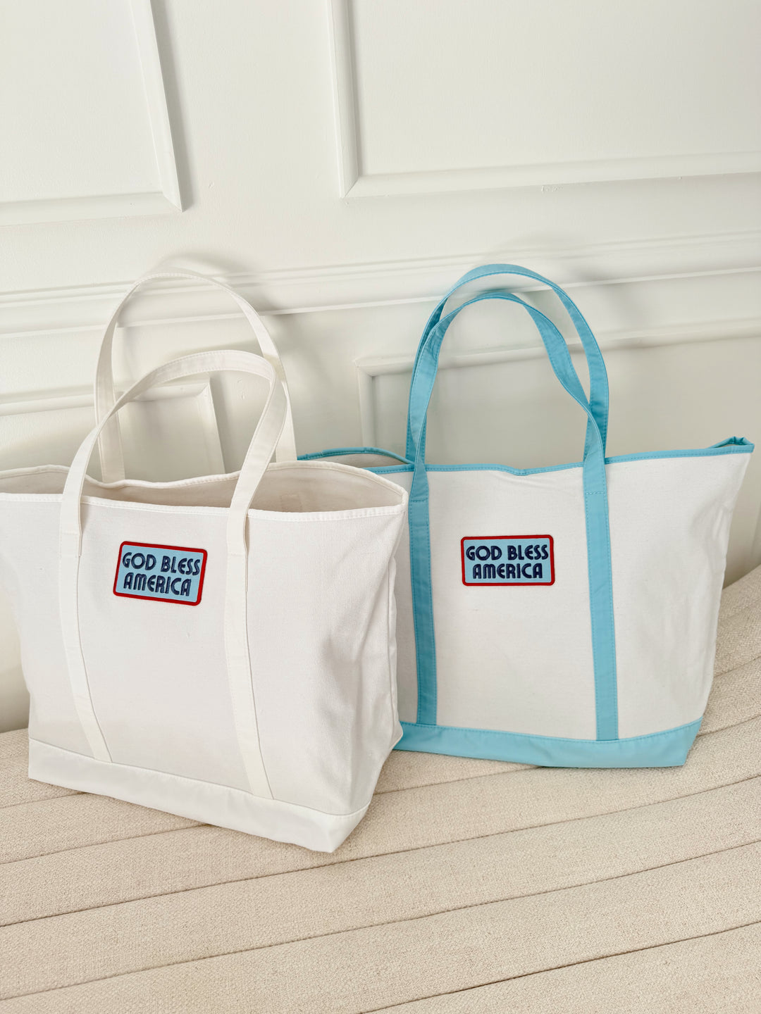 Custom Canvas Tote w/ Patch