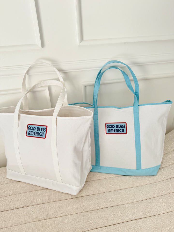 Custom Canvas Tote w/ Patch