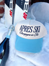 Apres Ski Champagne On Ice - Blue Vintage Trucker Hat