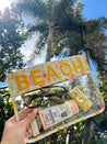 Beach Clear Pouch - Mint Palms