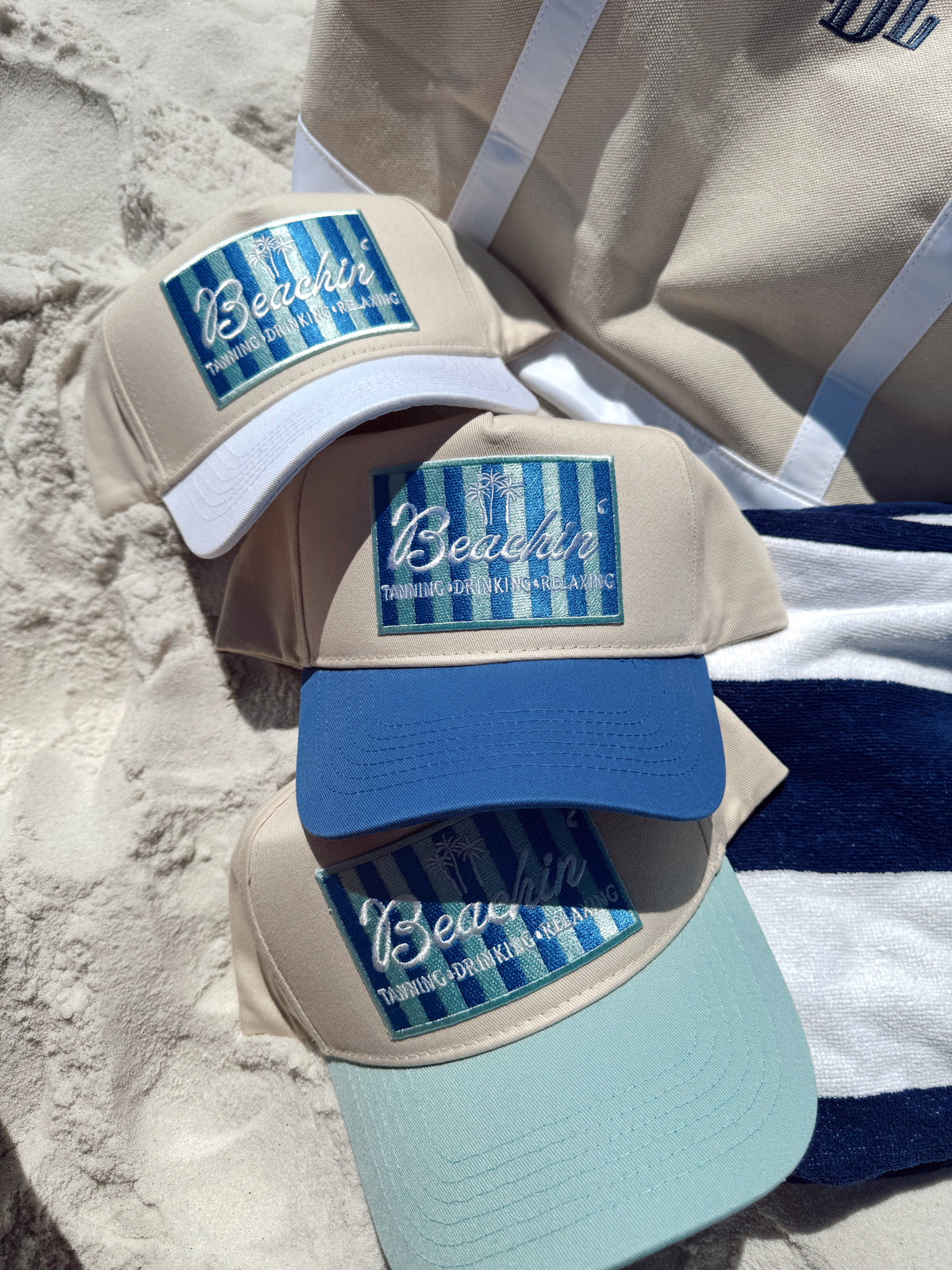 Beachin' Blue Vintage Trucker Hat