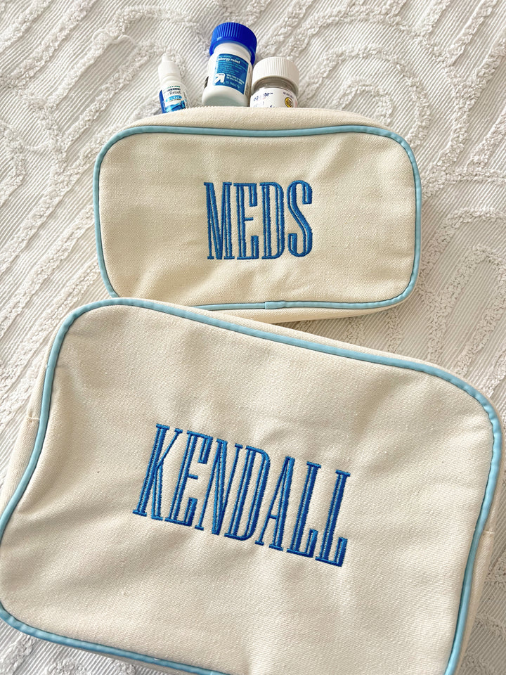 Canvas Makeup Bag Collection - PLAIN NO EMBROIDERY