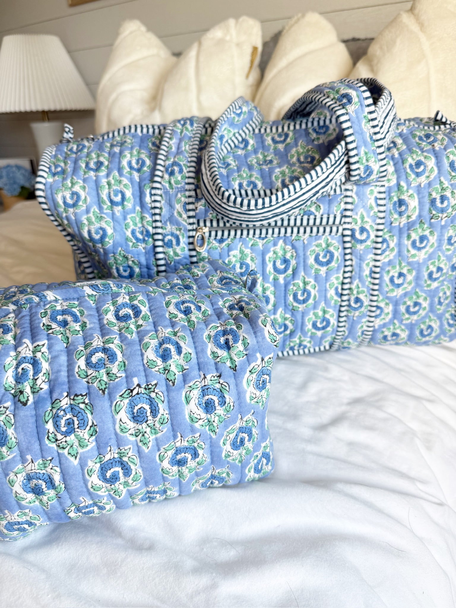 【AAKE】[2ounce quilting] SHORT DUFFLE CT PATTERN, Quilted PATCHWORK Duffle Bag by Knot & Thread – The