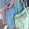 Quilted Block-Print Duffel Bag