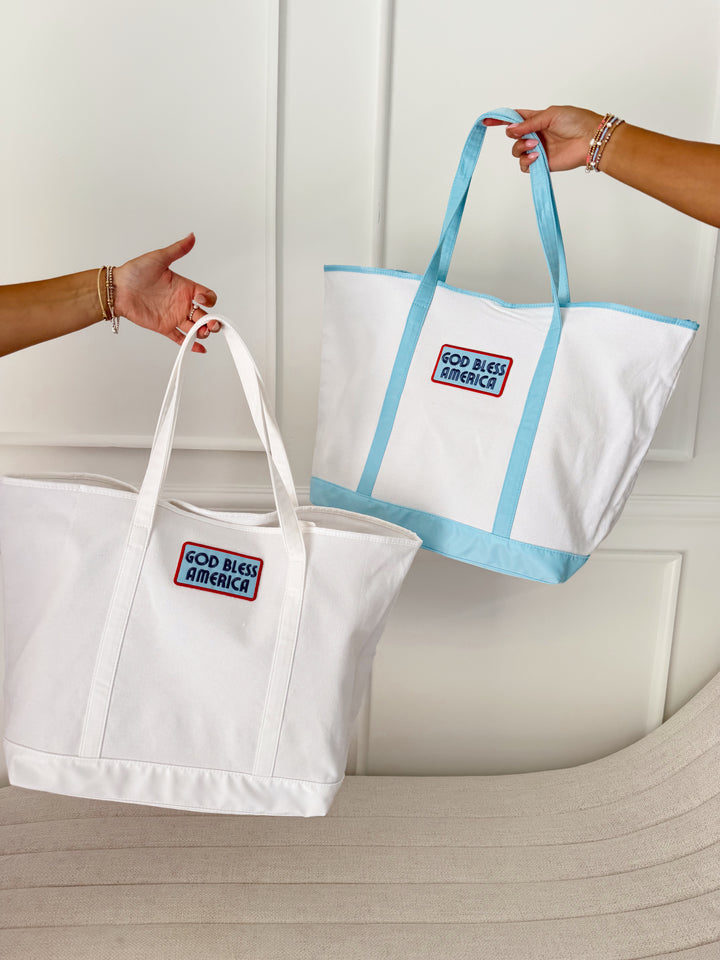 Custom Canvas Tote w/ Patch