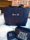 Corduroy Navy Tote