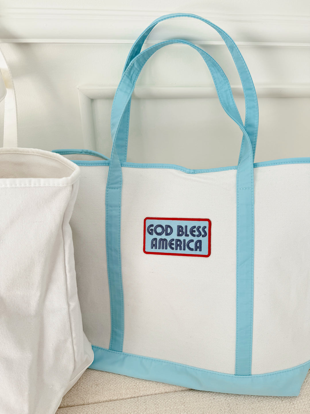 Custom Canvas Tote w/ Patch