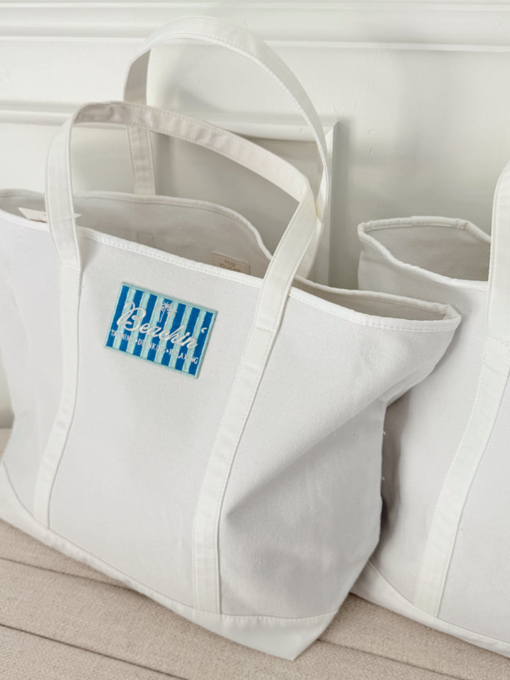 Custom Canvas Tote w/ Patch